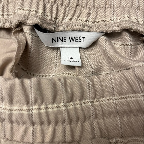 Nine West Tan and Cream Workwear Joggers High Waist Pants Size XL - Picture 6 of 7